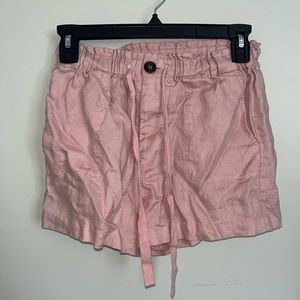 Forever 21 Paperbag Pink Shorts